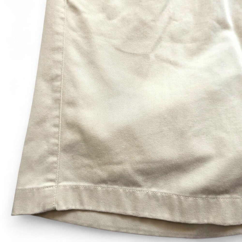 L.L.Bean Classic Fit Cotton Khaki Shorts Adjustable Waist Size 14 Beige - Picture 6 of 12